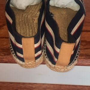 Striped Espadrille Flats